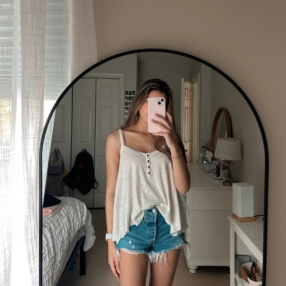 American Eagle Button Front Tank